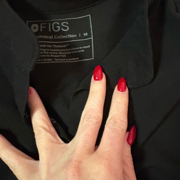 Figs Black Technical Collection Top - Picture 2 of 4